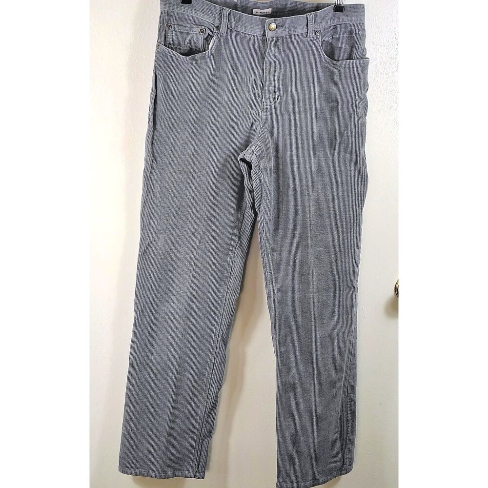 Jones New York sport stretch corduroy Dark Gray womens pants size 12